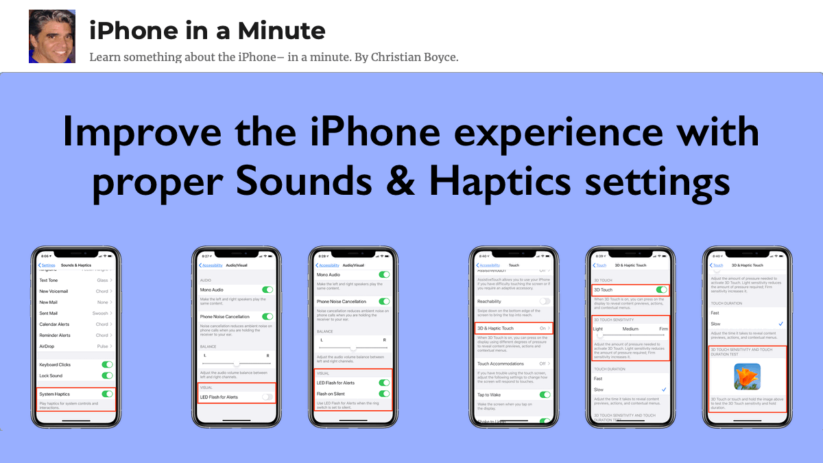 Improve the iPhone experience with Sounds & Haptics settings