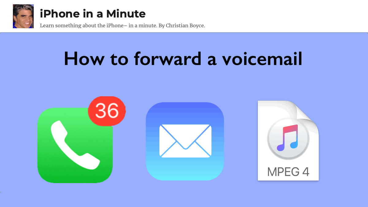 How to forward a voicemail from your iPhone